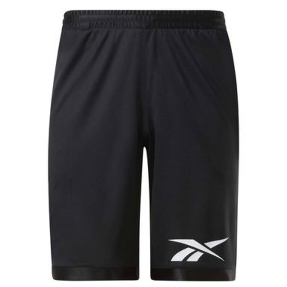 Reebok Men Mesh Basketball Short Black Size M - Picture 1 of 2